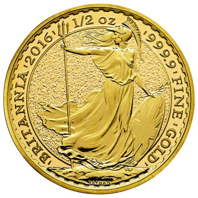 Goldmünze Britannia, 50 £ 1/2 Unze